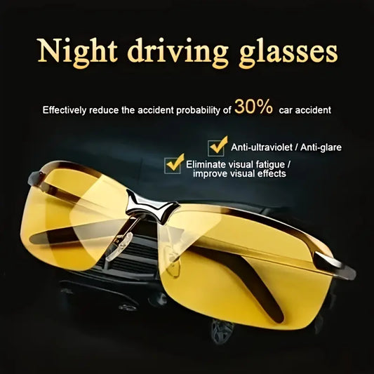 2 Pairs Unisex Night Vision Driving Glasses